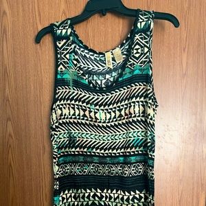 BKE Multicolor Geometric Tank Top - XL